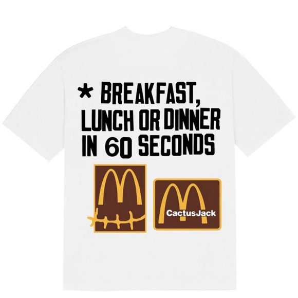 Travis Scott Cactus Jack X McDonald’s Collab T Shirt. - Picture 2 of 3